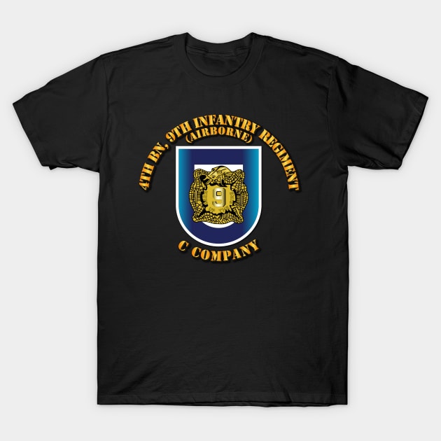 Flash - C Co (Airborne), 4th Bn - 9th Infantry Regiment w DUI T-Shirt by twix123844